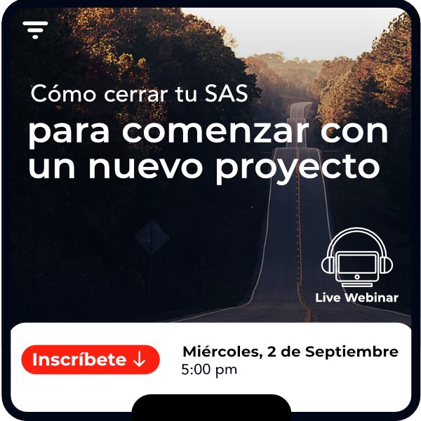 Webinar cómo liquidar una SAS